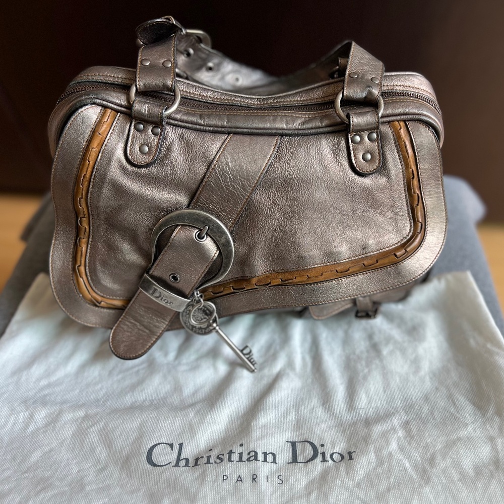 Authentic Dior Gaucho Shoulder Bag